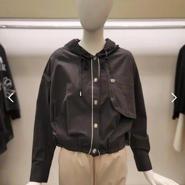 [BUNJANG] O'2nd Hooded Jacket Black / 오즈세컨 후드 자켓