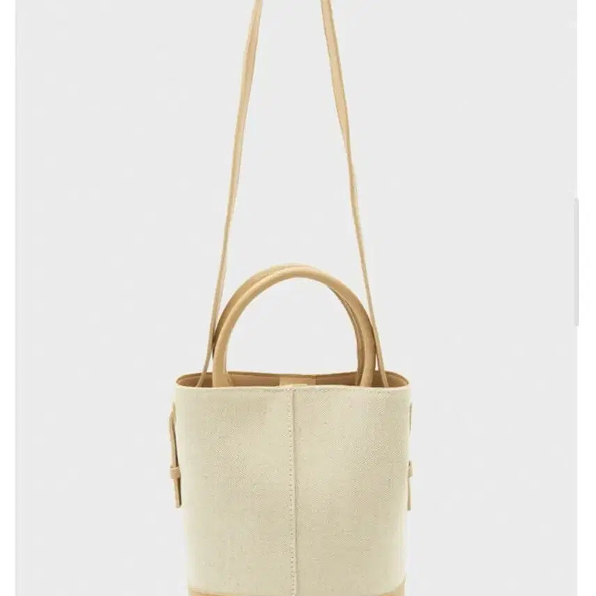 [BUNJANG] MISO Canvas Trimming Tote Bag Beige / 미쏘 트리밍 토트 베이지
