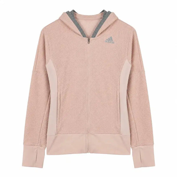 [BUNJANG] Adidas Slim Fit Waffle Training Zip-Up Jacket / 여XS-S 아디다스 슬림핏 블러쉬 와플 트레이닝 집업 자켓