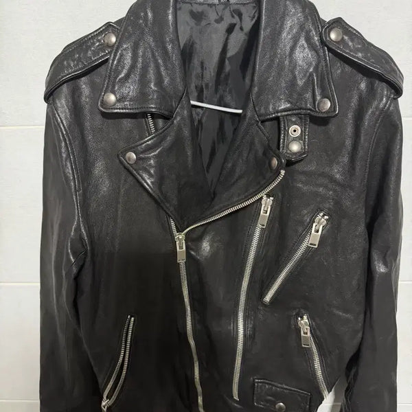 [BUNJANG] Men's Genuine Leather Rider Jacket / 남자양가죽자켓