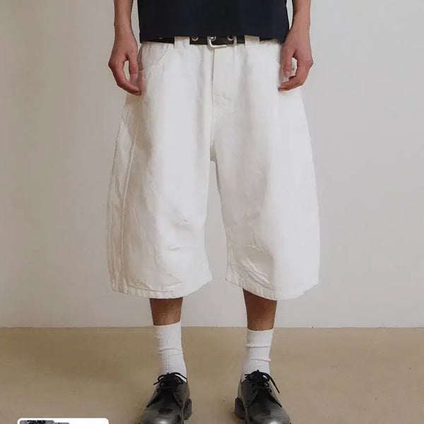 [BUNJANG] Archive Curved Bermuda Shorts / 9999아키이브 커브드 버뮤다팬츠