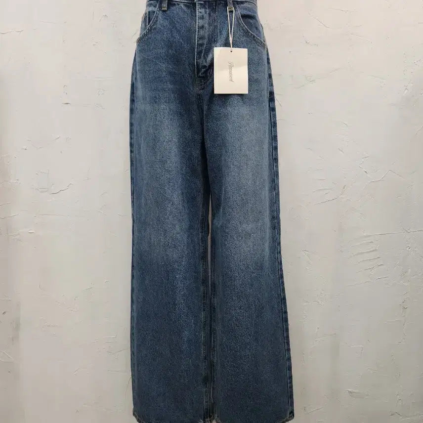 [BUNJANG] Denim Wide Pants Blue / 데님 와이드 팬츠 블루