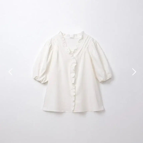 [BUNJANG] Archive J2U Cloud Frill Blouse / 아카이브제이투유 클라우드 프릴 블라우스