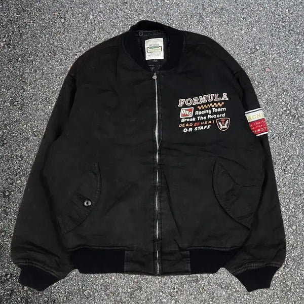 [BUNJANG] Off-Road "Formula" Vintage Racing Bomber Jacket L / Off-Road "Formula" 빈티지 레이싱 봄버 자켓 L