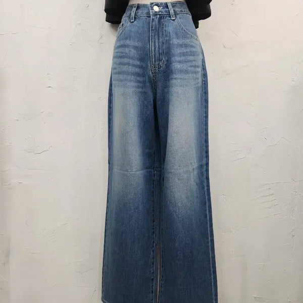 [BUNJANG] Wide Leg Denim Pants / 와이드 데님 팬츠 청청 패션