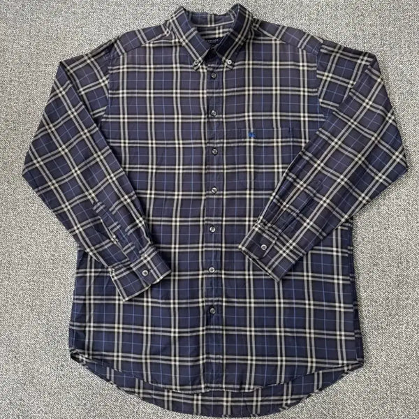 [BUNJANG] Burberry Authentic Check Pattern Long-Sleeve Shirt / 버버리 정품 체크 남방