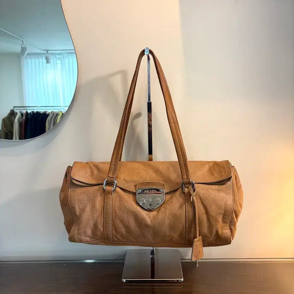 [BUNJANG] Prada Vitello Flap Shoulder Bag / 프라다 비텔로 플랩 숄더백