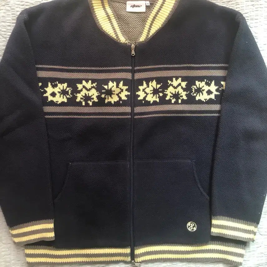 [BUNJANG] XTONZ Spore Knit Zip-Up (Size M / Fits 105) / 엑스톤즈 스포어 니트집업 M (105 - )팝니다