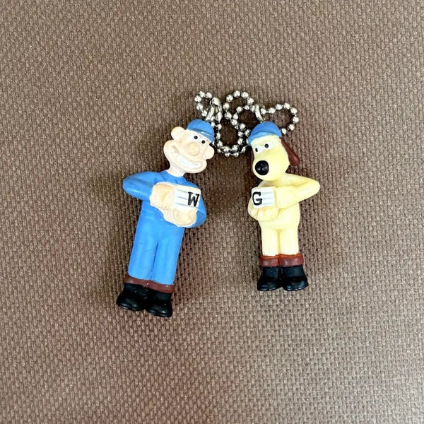 [BUNJANG] Wallace & Gromit Mini Charm - Coffee / 월레스와그로밋 쪼꼬미 미니 키링 - 커피