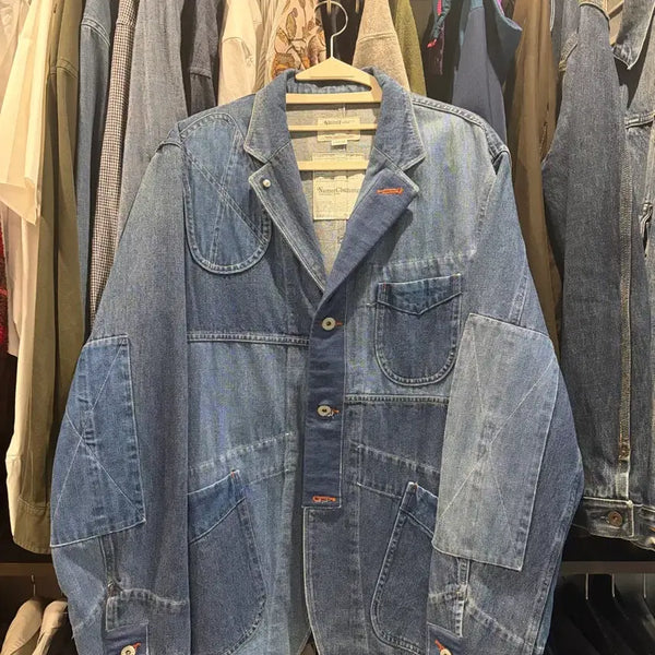 [BUNJANG] Nammer Clothing Denim Patchwork Jacket Large / 네이머클로딩 데님 패치워크 자켓 라지