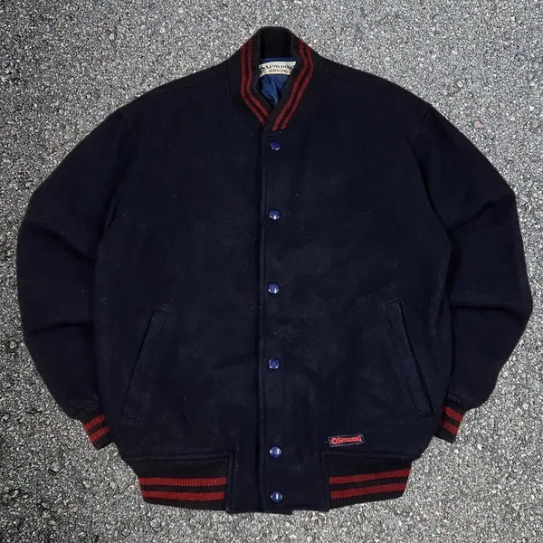 [BUNJANG] Spalding 90s Old School Wool Varsity Jacket L / 90s Spalding 올드스쿨 울 스타디움 바시티 자켓 L