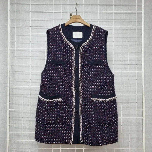 [BUNJANG] Givy Tweed Vest / givy 기비 트위드베스트 트위드조끼