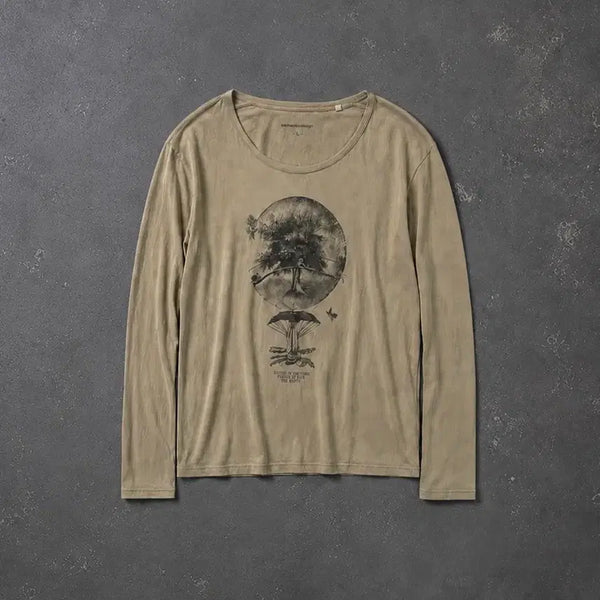 [BUNJANG] Semantic Design Circle Tree Long Sleeve T-Shirt / Semantic Design circle tree 롱 슬리브