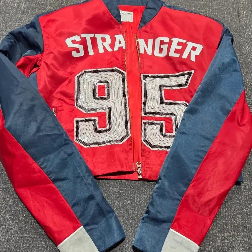 [BUNJANG] A.boshi Stranger 95 Sequin Blouson Jacket / A.boshi 스트레인저 95 스팽글 블루종 자켓