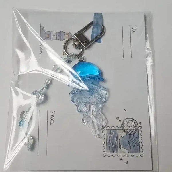 [BUNJANG] Movement Swimming Jellyfish Keyring / [미개봉]무브먼트 유영하는 해파리 키링 양도