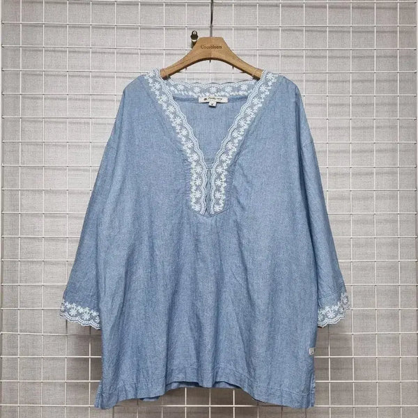 [BUNJANG] Thursday Island Blouse Size 55-66 / 써스데이아일랜드 블라우스 55.66