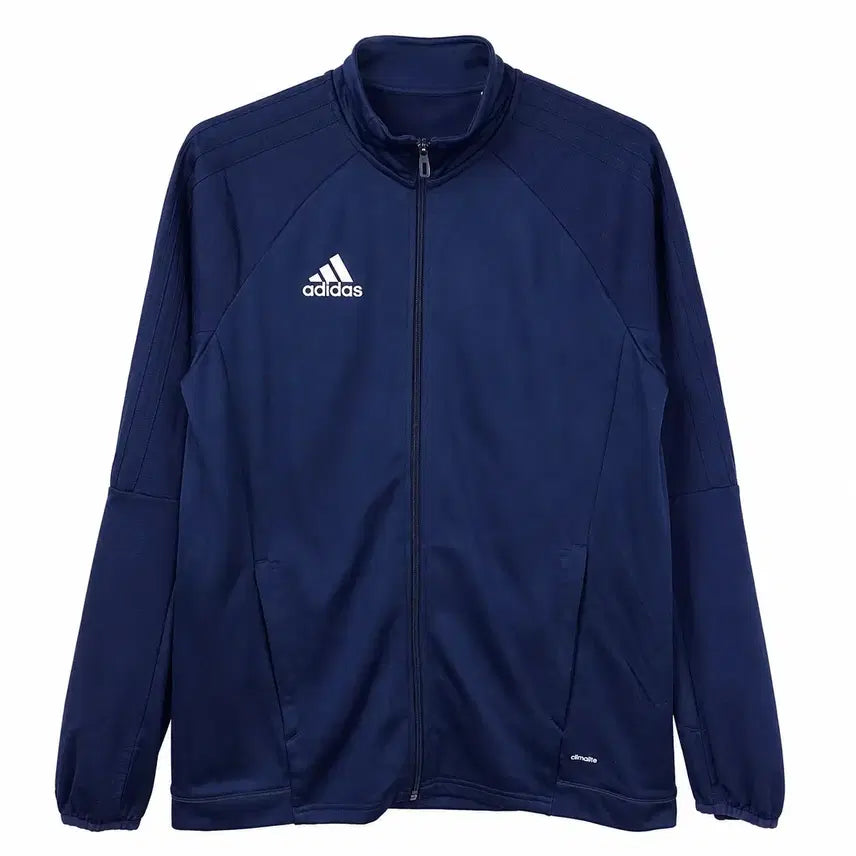 [BUNJANG] Adidas Navy Blue Performance Logo Track Top Jersey Jacket Zip-up (XL-2XL) / 남XL-2XL 아디다스 네이비 블루 퍼포먼스로고 트랙탑 져지 자켓 집업