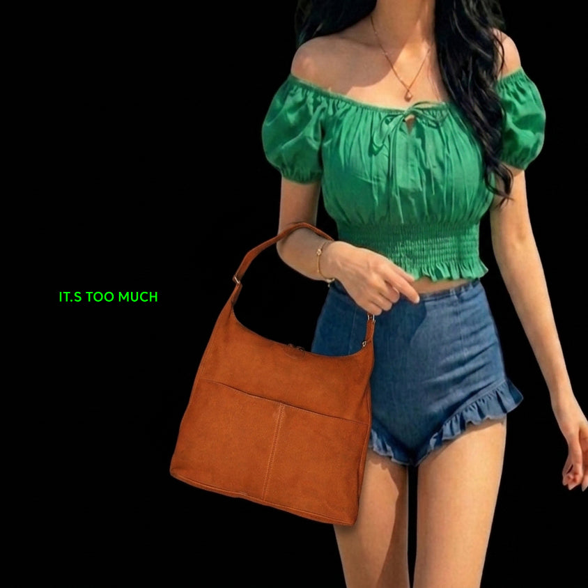 [BUNJANG] Vintage Leather Shoulder Bag / Q6954 여성숄더백 여자가죽백 가죽 빈티지가방