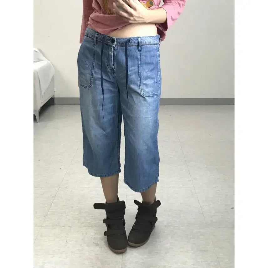 [BUNJANG] CAMEL ROAD Vintage Denim Capri Pants / 일본빈티지 데님 카프리팬츠 반바지