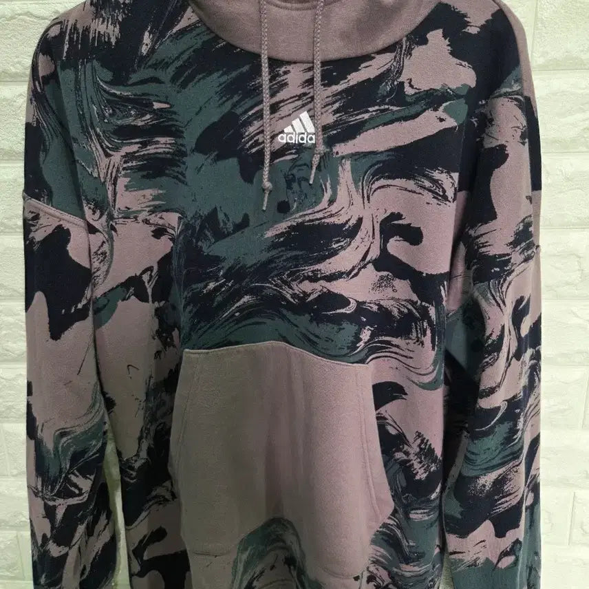 [BUNJANG] Adidas Pattern Camo Hoodie Men's / 아디다스 후드티 패턴 카모 남성