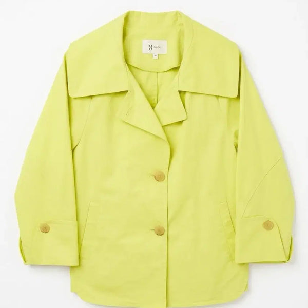 [BUNJANG] JS STUDIO Ji Chun Hee Lime Green Jacket Size 66 / 여성66/ 지스튜디오 지춘희 라임색 자켓 1