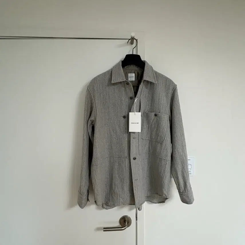 [BUNJANG] Sage de Cret Wool Shirt Jacket Grey / Sage de cret (사쥬드크레) 울 셔츠 자켓