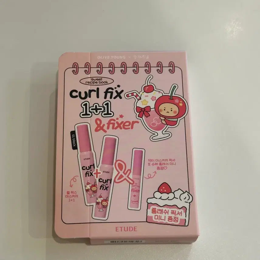 [BUNJANG] Etude Curl Fix Mascara 1+1 Set (MangGom Edition) - 01 Black / 미개봉)에뛰드 컬픽스 마스카라 1+1 01블랙 망곰에디션 기획세트