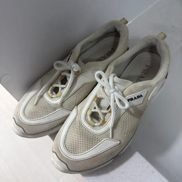 [BUNJANG] Prada Cloudburst White Sneakers / [8] 프라다 클라우드 버스트 화이트