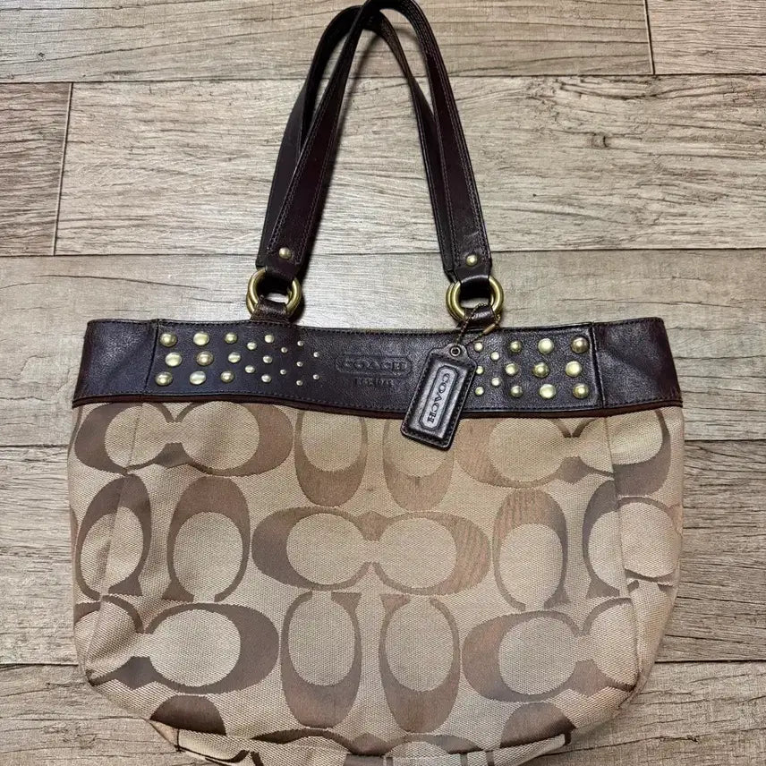 [BUNJANG] Coach Signature Shoulder Bag Brown / 코치 시그니처 숄더백 브라운