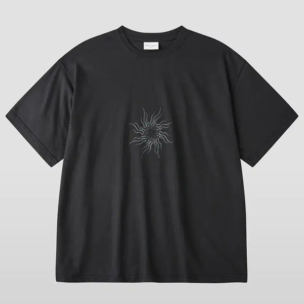 [BUNJANG] H:US Sunset Graphic Cropped T-Shirt / M)후브스 썬셋 그래픽 크롭반팔