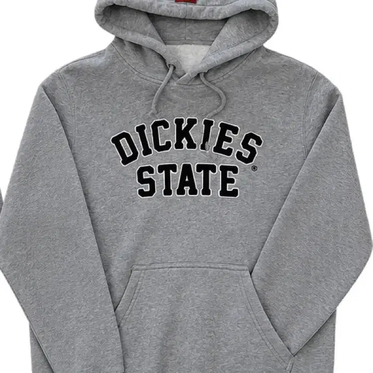 [BUNJANG] Dickies State Logo Hoodie Grey / 디키즈 스테이트 로고 후드티 그레이