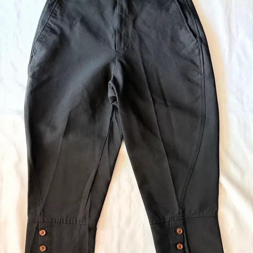 [BUNJANG] Comme des Garçons Button Detail Cotton Pants / 꼼데가르송 버튼 팬츠 [블랙 , S]