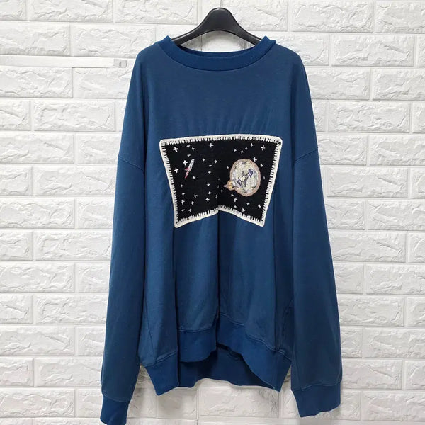 [BUNJANG] System Blue Sweatshirt / 105 한섬 시스템 블루 맨투맨 E836