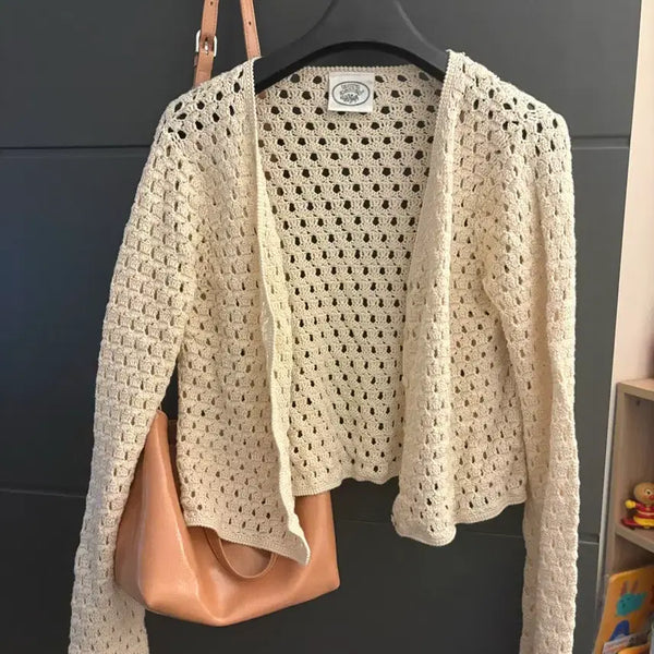 [BUNJANG] Laura Ashley Vintage Ivory Cardigan / 빈티지 아이보리 가디건 로라애슐리
