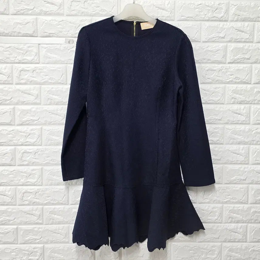[BUNJANG] S.H.E by S.H.E Bird Navy Dress E837 / S 한섬 버드 네이비 원피스 E837