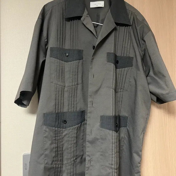 [BUNJANG] Stable Store Half-Sleeve Shirt (Taupe) / TAUPE 반팔셔츠