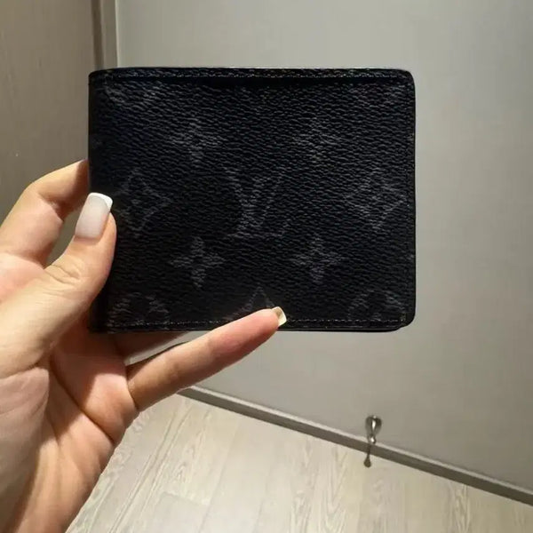 [BUNJANG] Louis Vuitton Monogram Eclipse Slender Compact Wallet / LOUlS VUITTON 슬렌더 모노그램 이클립스 컴팩트 8개 카드슬롯 지폐수납 1개 코팅 캔버스 카드지갑 스몰 블랙