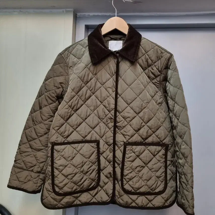 [BUNJANG] H&M Quilted Jacket Khaki Size S / H&M 퀄팅자켓 90