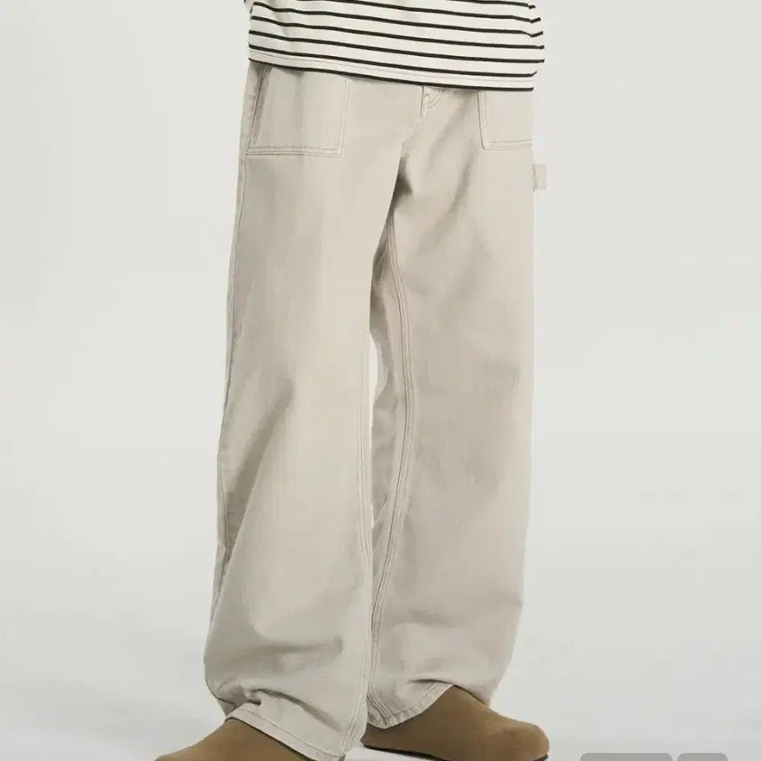 [BUNJANG] TOPI Carpenter Fatigue Cotton Pants Sand Grey / m)토피 카펜터 퍼티그 워크 코튼 팬츠 샌드그레이