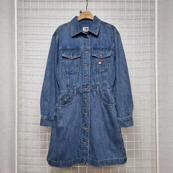 [BUNJANG] Tommy Hilfiger Denim Dress / 타미힐피거 청원피스 데님원피스