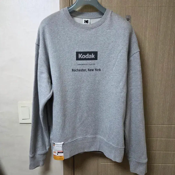 [BUNJANG] Kodak Sweatshirt Gray L (105) / 코닥 맨투맨 L  105