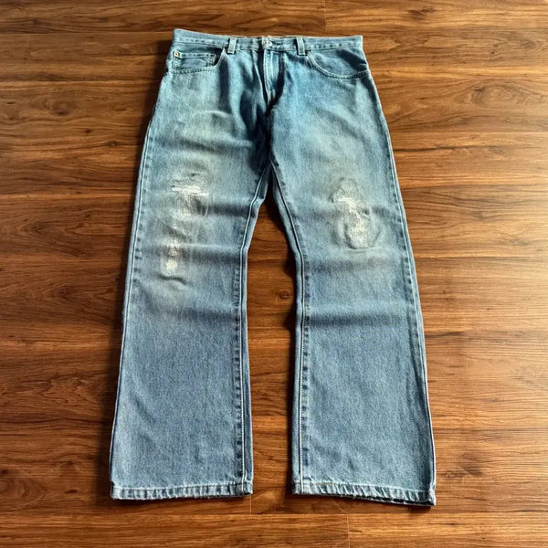 [BUNJANG] Levi's 517 Repaired Flare Jeans / [33]리바이스 517 빈티지 리페어드 플레어진