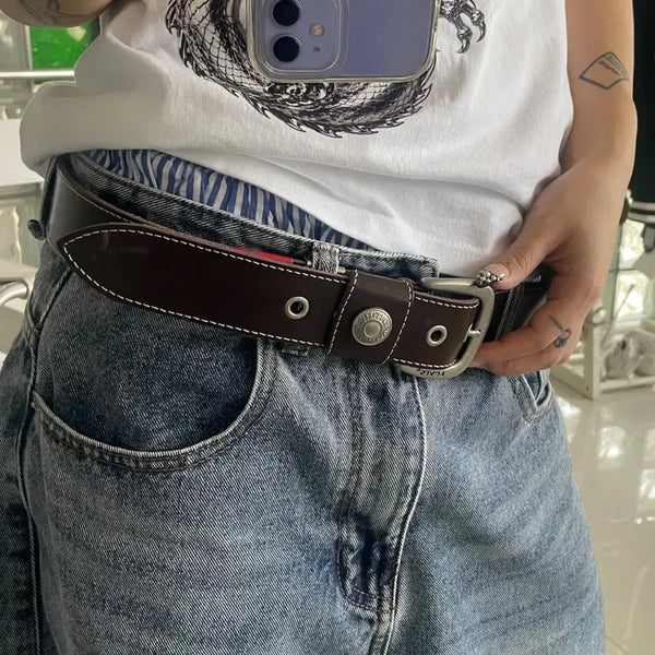 [BUNJANG] Levi's Single Eyelet Belt Brown / LEVIS 리바이스 single eyelet belt