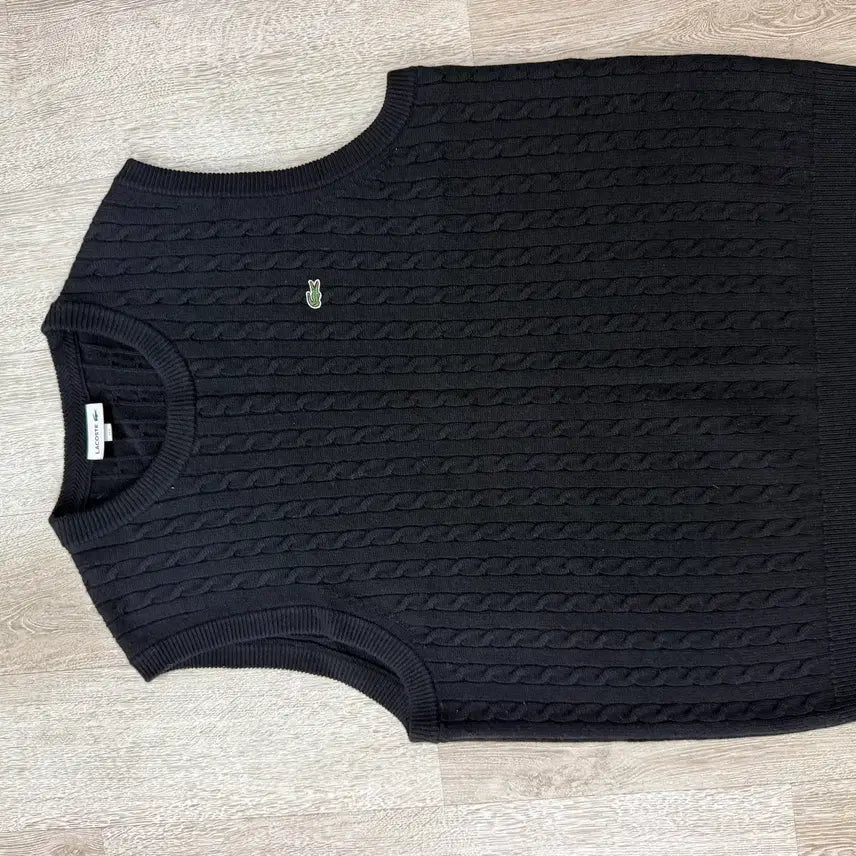 [BUNJANG] Lacoste Cable Knit Vest / 6)라코스테 꽈배기 니트