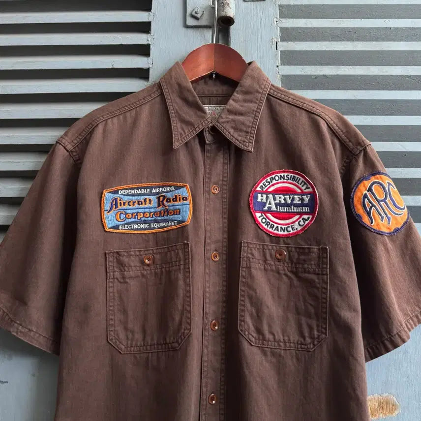 [BUNJANG] Buzz Rickson USAF Herringbone Work Shirt / [L]버즈릭슨 USAF 헤링본 워크셔츠