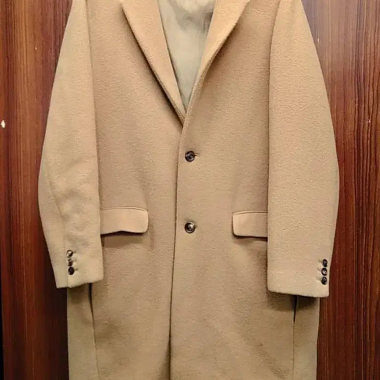 [BUNJANG] UNUSED Chesterfield Camel Coat / 언유즈드(UNUSED) 체스터필드 카멜 코트 chesterfield coat