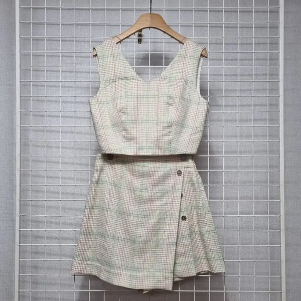 [BUNJANG] It MICHAA Top & Skirt Set S / 잇미샤  탑.스커트 셋업 S (새상품급)