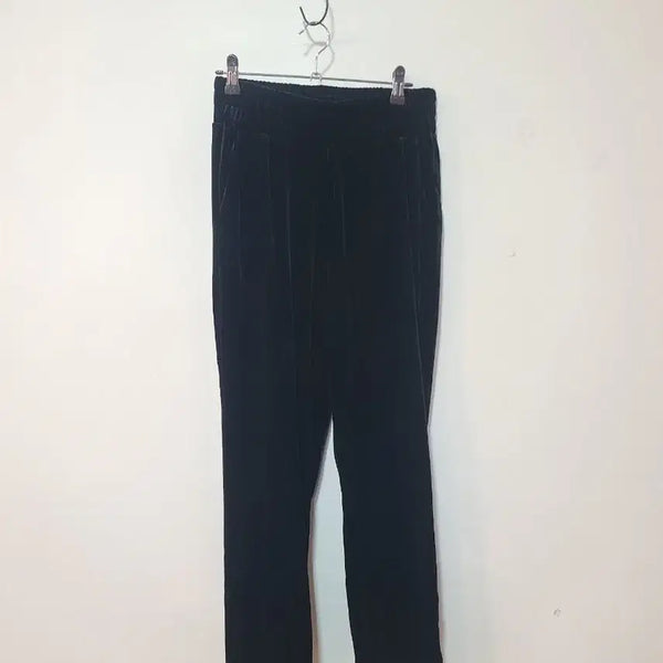 [BUNJANG] STL Black Velvet Pants / STL 블랙 벨벳 바지