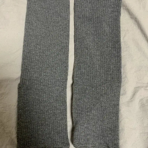 [BUNJANG] Daily Grey Long Socks / 데일리 그레이 롱 삭스 양말