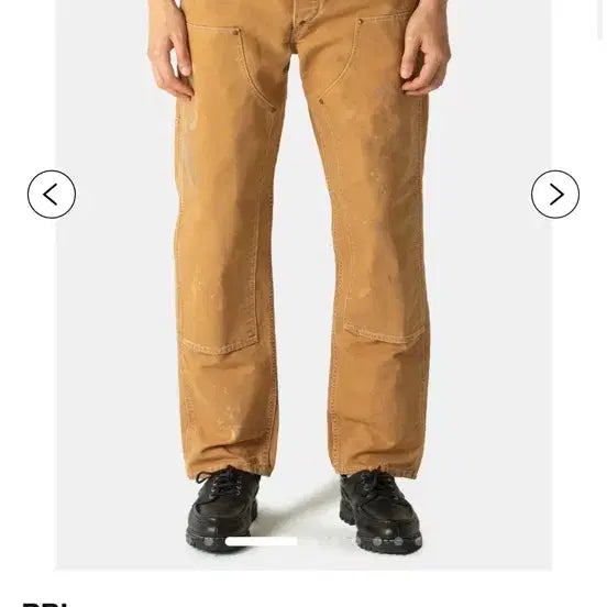 [BUNJANG] RRL Engineer Fit Distressed Carpenter Pant Khaki / RRL (CO) ENGINEER FIT DISTRESSED CARPENTER PANT